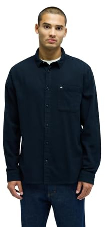 Quiksilver Motherfly Solid LS - Camiseta para Hombre, Color Negro