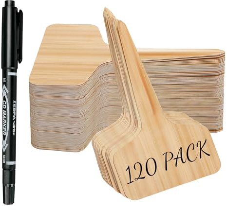 Xgunion Plant Labels Tags Markers 120Pcs Plastic Garden Stakes with Pen