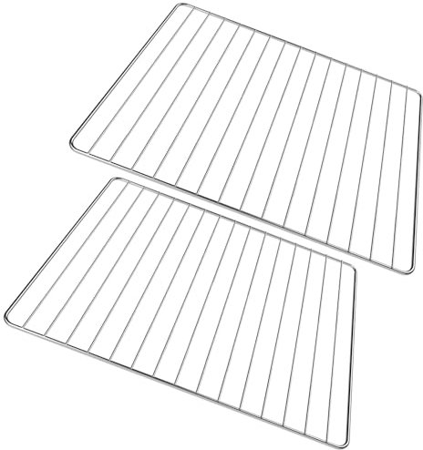 Easyricambi - Kit 2 Griglia Forno Compatibile con Ariston Hotpoint Indesit Whirlpool (447x364 mm) Rivestimento Antiaderente e Atossico, Sicura da Usare e Facile da Pulire, Griglie per Forno Set da 2