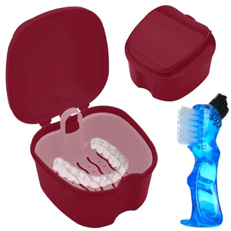 GmeDhc Caja Aparato Dental con Cepillo Limpiador y Filtrar