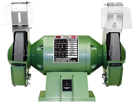 PRECISTECH Grinder da Banco 5/6 Pollici Compatto, Smerigliatrice Multifunzione con Protezione, Lucidatrice da Tavolo E Utensile Fai da Te per Metallo E Coltelli(6in)