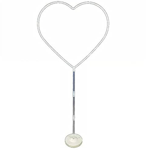 Kit arco per palloncini, supporto per arco a forma di cuore per matrimonio, set di arco per colonna di palloncini d'amore, supporto per colonna con cornice a forma di cuore per palloncini, decorazione
