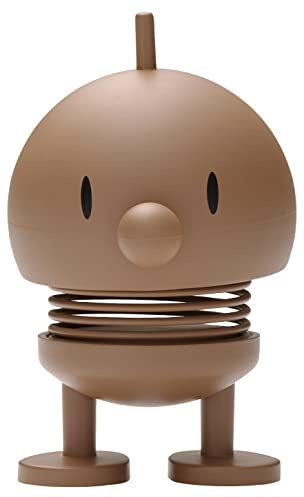 Hoptimist Soft Bumble Wackelfigur & Glücksbringer, Skandinavische Deko Figuren für Wohnzimmer, Schreibtisch, Büro, Bürodeko & Lustige Kleine Geschenke, 4,5 x 5,8 x 7,6 cm, Small, Choko