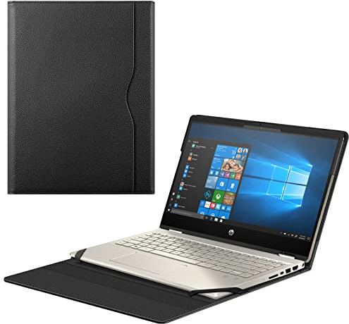 Fintie Sleeve Case Cover for 14 HP Pavilion x360 14-dwXXXX 14m-dwXXXX 14M-DW0023DX / Chromebook 14a-naXXXX 14b-naXXXX/Pro C640 Chromebook Enterprise/HP Pro c645, Black