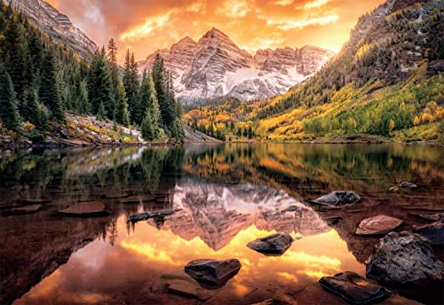 Buffalo Games - Maroon Lake Reflection - 2000 Piece Jigsaw Puzzle Age 14+