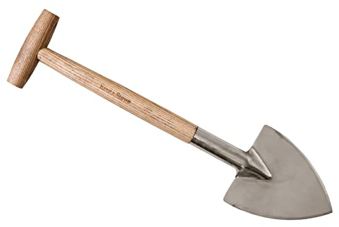 Kent & Stowe Bêche vivaces en Acier Inoxydable, tête Pointue pour trancher Facilement Les Racines, Outils de Jardin Tout au Long de l'année en Acier Inoxydable et Bois de frêne