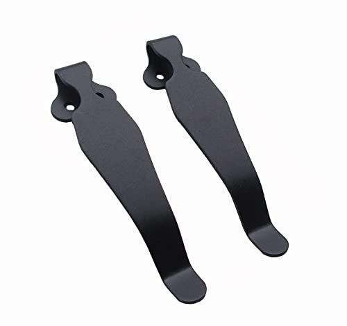 KNIFIUS 2 pcs Deep Carry Pocket Clips Replacement for Spyder C10 C11 C81, EDC Pocket Knife Clip for Knife Maker and DIY Folding Knives,Kydex Waist Clips
