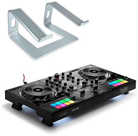 Hercules DJControl Inpulse 500 - Juego de mandos para DJ (2 cubiertas), color plateado