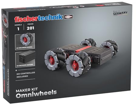 fischertechnik Maker Kit Omniwheels 571901 — Roboter-Bausatz, Experimentierkasten für Technikbegeisterte, ab 14 Jahre