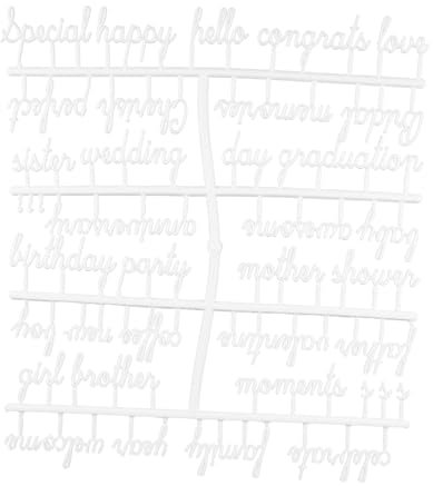 SHOWERORO Filzbuchstaben Satz 2 Satz Austauschbare Kunststoff Buchstaben Weiß Für Filz Pinnwand Nachrichtentafel Letterboard
