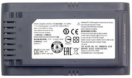 Ersatzakku 4000 mAh für Staubsauger Samsung Jet 75, 75+, 75Pet, Jet90, 90+, kompatibel mit VS20R9046T3/AA, VS20T7536T5/AA, VCA-SBT90/XAA