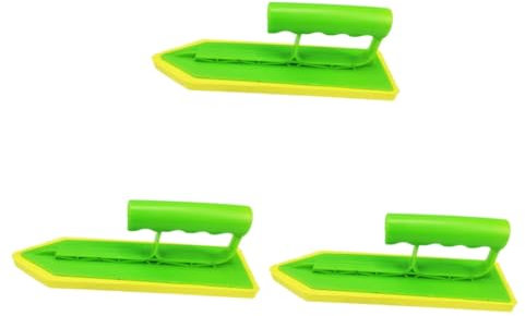 DIYEAH 3 Pezzi Frattazzo Manuale per Fughe Ceramica Strumento Multi per Finitura e Lisciatura Utensile Portatile per Lavori Cartongesso e Piastrelle