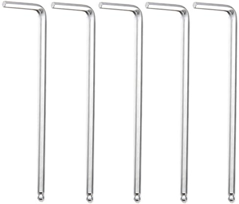 Kesiku 2.5mm Long Arm Allen Key Set, 5PC Ball End Metric Alan Hex Key