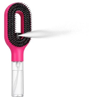Peigne de coiffure ergonomique avec jets d ' eau intégrés, peigne hydratant pour cheveux, adapté contrôle des frisottis et toilettage facile, soins de voyage