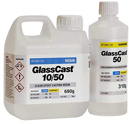 Clear Epoxy Resin UV Stable for Deep Coatings, River Table, 3D Art, Modelling Kit with Gloves (1kg)