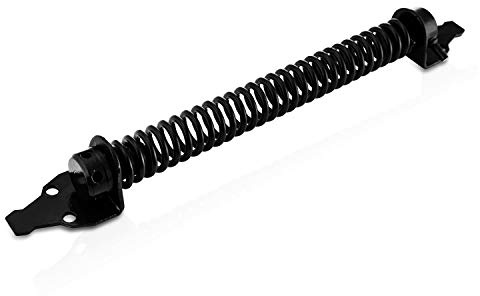 XFORT® Black Gate Spring, Automatic Door Closer with Black Powder Coating to Resist Corrosion and Protect Against The Weather, Suitable for External Use As an Outdoor Gate Closer Or Door Closer