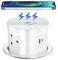 Pop Up Sockets for Kitchen Worktops, Hidden Recessed Desk Power Socket with USB C, Multi Plug Extension Sockets 4 Outlets 1 USB A with Wireless Charging, Worktops Socket 13A/3250W, 120MM Hole, White