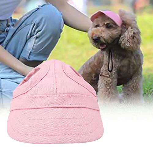 Casquette Baseball Chien Été, Trous Oreilles | Toile respirante, anti-UV, boucle réglable, S M L, promenade, petits chiens