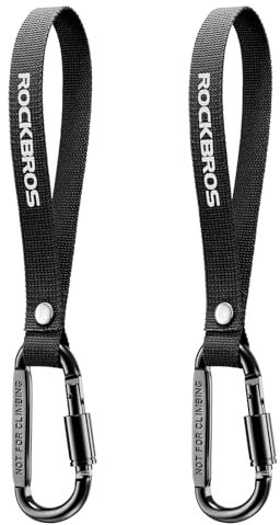 ROCKBROS Lot de 2 crochets de guidon de vélo avec verrou de sécurité pour suspendre des sacs