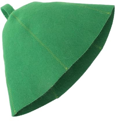 VILLCASE Wool Felt Sauna Hat 25x23cm Heat Insulated Natural Wool Bath Cap Water-Absorbent and Quick-Dry Features for Men and Women Sauna Hair Protection in Steam Rooms and Showers