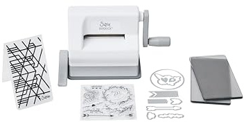 Sizzix Sidekick Starter Kit, Mini Manual Die Cutting Machine, White & Grey
