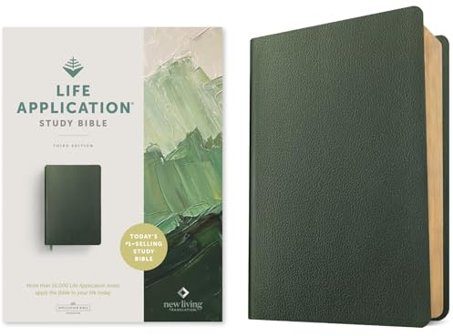 NLT Life Application Study Bible, Third Edition (Red Letter, Genuine Leather, Olive Green): Nlt Life Application Study Bible - Red Letter, Genuine Leather, Olive Green