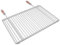 FVLFIL Deos-Grill Edelstahl Grillrost mit Verstellbarer Breite 55-65X37cm aus Europäischem Edelstahl mit Holzgriffen, Verstellbarer Grillrost, Grillrost Ausziehbar