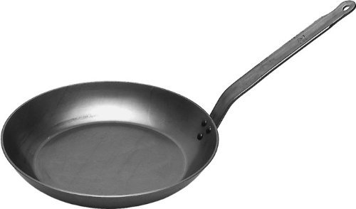 getgastro Padella in ferro Lyoner – Padella Ø 20 cm – Qualità robusta senza rivestimento per cucina professionale e hobby