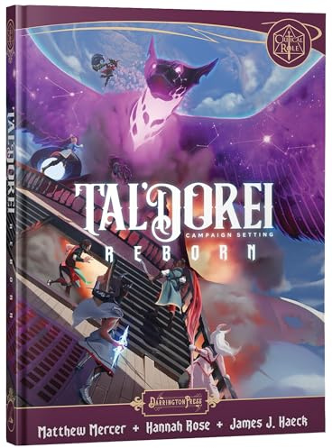 Darrington Press | Tal'Dorei Campaign Setting Reborn Hardcover | 280 Page 5E Sourcebook With New Subclasses Backgrounds Magic Items Monsters Lore | Critical Role RPG Book | 1+ Players