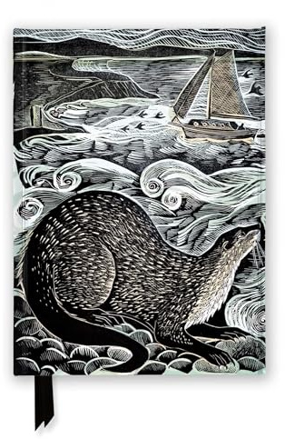 Angela Harding: Shetland Otter & Windsong (Foiled Journal) (Flame Tree Notebooks)