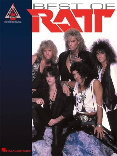 Ratt Best of Ratt Guitar Recorded Versions | Electric Guitar Sheet Music Songbook with Tablature for Rock Fans | Guitar Tab Book Featuring 13 Classic Hard Rock Songs