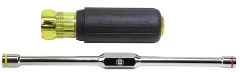 Klein Tools 65064 Hex Head 2-in-1 Nut Driver, 1/4-Inch and 5/16-Inch