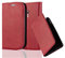 Cadorabo Hülle kompatibel mit Samsung Galaxy S3 MINI aus Premium Kunst Leder Flip Klappbare Stoßfeste Magnetische [Standfunktion] [Kartenfächern] Cover Hülle für Galaxy S3 MINI Tasche in Rot
