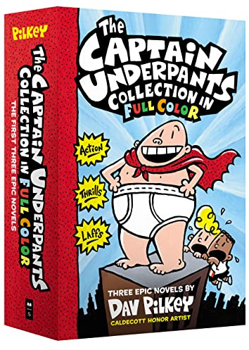 The Captain Underpants Color Collection (Captain Underpants #1-3 Boxed Set): From the Creator of Dog Man