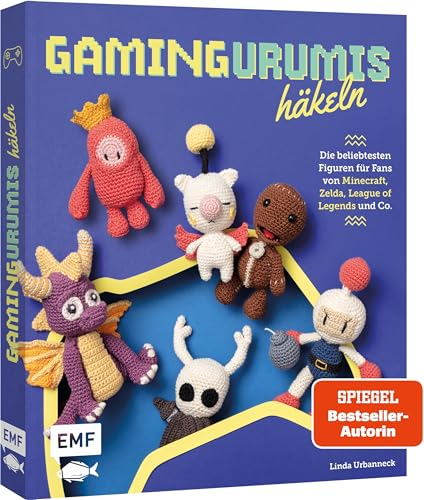 Gamingurumis häkeln: Die beliebtesten Figuren aus Videospielen als Amigurumis | Blauer Igel, herzloser Schatten und mehr für Fans von Minecraft, Zelda, League of Legends und Co.