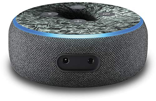 2er Set Folie Cover für intelligenten Smart Speaker Lautsprecher Aufkleber Schutzfolie Skin selbstklebend passgenau Klebefolie für Sprachassistent R137 (Nr. 31 Geldstrudel)