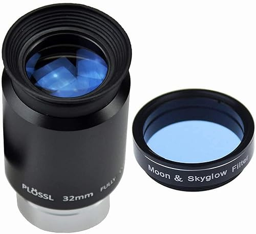 SOLOMARK Kit de filtro ocular telescópico de 1,25 pulgadas y filtro Moon Skyglow, diseño de 4 elementos, rosca para filtros astronómicos estándar de 1,25 pulgadas