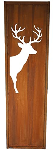 Edelrost Sichtschutzwand Hirsch 1 TLG. Garten Deko (94784000)