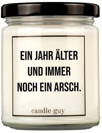 candle guy Duftkerze im Glas [Brennzeit 70h] - Duft-Kerze handgemacht mit Spruch | Freches Geschenk für Frauen, Freundin, Geburtstag | 100% Sojawachs, schöne natürliche Düfte mit ätherischem Öl