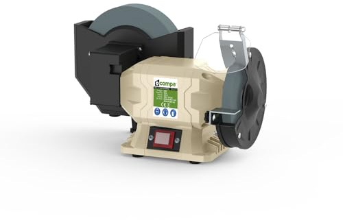 MOLA AFFILATRICE COMBINATA DA BANCO PER UTENSILI COLTELLI 250W Ø150/200mm COMPA