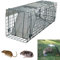 Piège à rat, anti-martres, rongeurs, pour l'intérieur et l'extérieur, en métal galvanisé, durable, facile à installer, 61 cm x 19 cm x 21 cm