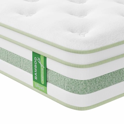 Uliyati Single Mattress 3FT, 10 Inch Gel Memory Foam Pocket Sprung Hybrid Mattress, 7-Zone Orthopedic & Motion Isolation, Medium Firm, 90x190x25cm