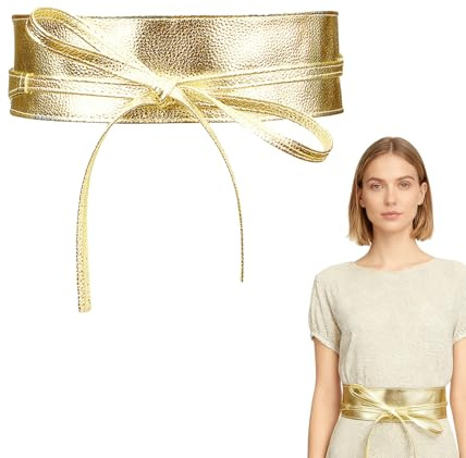 ​​Breiter Gürtel Damen,Taillengürtel Damen Breit,Bindegürtel damen Golden,gürtel zum Binden,Bindegürtel für Kleider,Taillengürtel Breit,Ledergürtel für Kleid,Breite Gürtel für Kleider mit Schnürung​​