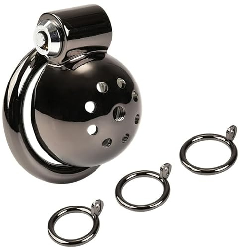 Manlig Ny Brun Rostfritt StåL Specialbur + 4 Utbytbara TillbehöR + 1 Par Nycklar, MäN UthåLlighet TräNing Och Yoga Utrustning, Original GåVa (Brun)