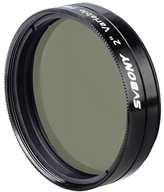 SVBONY SV128 Teleskopfilter Polarisationsfilter für Astronomisches Teleskop Okular 5,1 cm Variabler Polarisationsfilter für die Betrachtung des Mondes und der Planeten