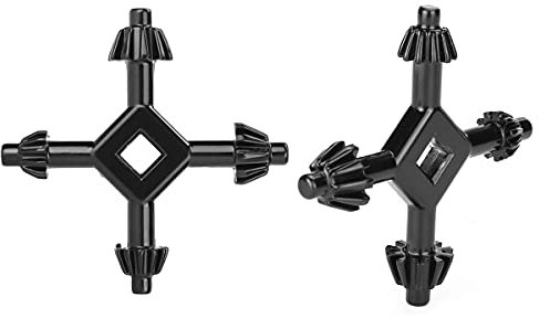 4-Way Chuck Key,2 PCS 4 in 1 Drills Chuck Key Multi-Functional Electric Drill Chunk Key for Most Drills and Power Tools