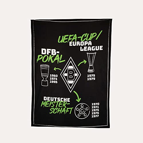 Borussia Mönchengladbach Decken Fleecedecke Erfolge | 150 x 200 cm | Offizieller Fanartikel
