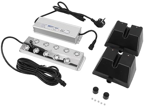 Sorandy Generador de Niebla Ultrasónica Impermeable de 10 Cabezales, Nebulizador para Hacer Niebla, Máquina de Niebla de Acero Inoxidable, Nebulizador Ultrasónico para Estanque para
