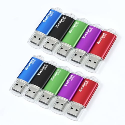 10 st USB-flashminne med hög hastighet för datalagring hemma och på kontoret för dator/MacBook 32 GB