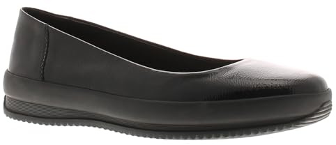 Comfisole Pasas - Scarpe basse da donna, Vernice nera, 39 EU